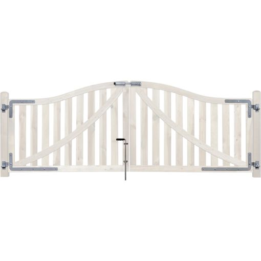 TraumGarten Beschlagsatz für Doppelgartentor Gartenzaun 2