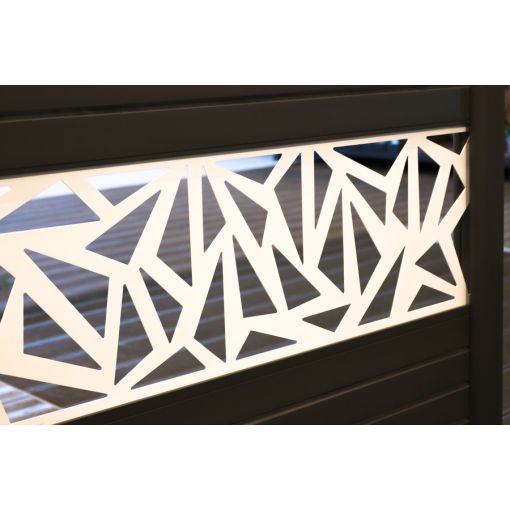 TraumGarten Sichtschutzzaun SYSTEM Dekorprofil TRIGON 2