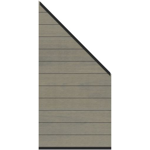 TraumGarten SYSTEM Platinum Zaun-Anschluss-Set taupe-grau 2