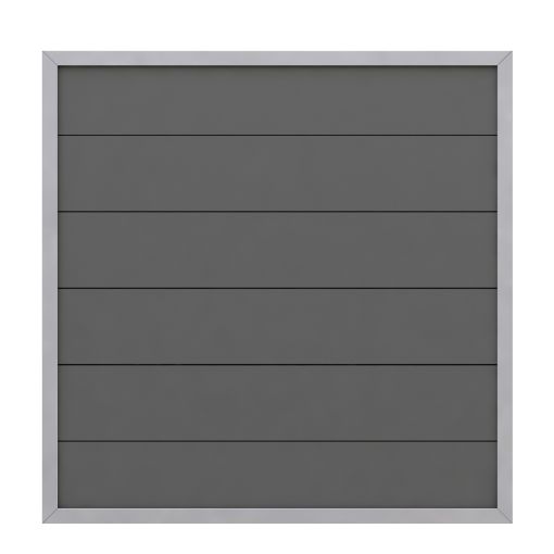 TraumGarten Sichtschutzzaun DESIGN WPC ALU 2