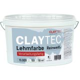 ClayTec Lehmfarbe Reinweiß 10L hell
