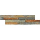Wellker Wandverblender Naturstein Schiefer Multicolor Format Z 40x10 cm Riemchen