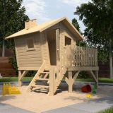 weka Tabaluga Abenteuerhaus Kinderspielhaus LOTTI mit Treppe und Terrasse