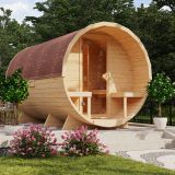 Karibu Fasssauna 3 naturbelassen