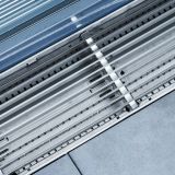 ACO Profiline Längsstabrost Edelstahl für Fassadenentwässerung Baubreite 155 mm