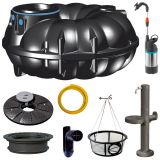 Wellker BENZ24 Gartenanlage Flachtank NEO Regenwassertank Aktionspaket