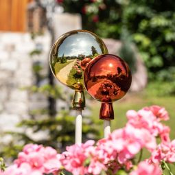 Windhager Rosenkugel mundgeblasen verspiegelt rot 4