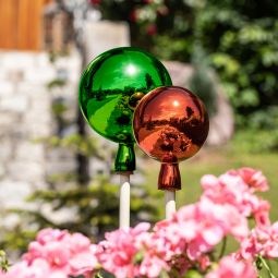 Windhager Rosenkugel mundgeblasen verspiegelt grün 4