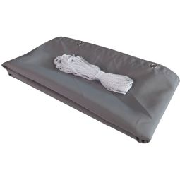 Windhager Balkonblende Malta silber grau 3