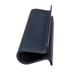 Sichtschutzstreifen vertikal anthrazit mit Klemmschienen 7