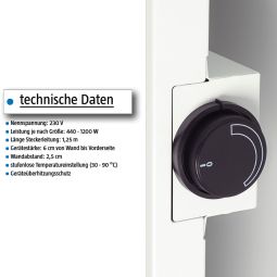 Jollytherm Infrarotheizung mit pulverbeschichteter Metallfront 3