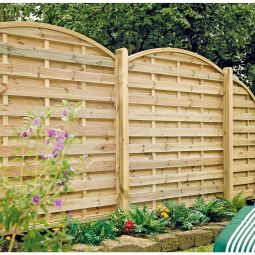 T&J Sichtschutzzaun Maxi Bogen Abschluss 3