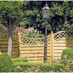 T&J Sichtschutzzaun Maxi Doppelbogen Tiefbogen 4