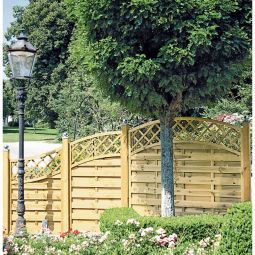 T&J Sichtschutzzaun Maxi Doppelbogen Tiefbogen 3