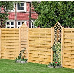 T&J MAXI-Massiv Diagonal-Rankzaun mit Rundbogen 3