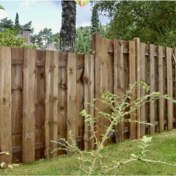 T&J Sichtschutzzaun SEELAND Sichtschutz Bohlenzaun 3