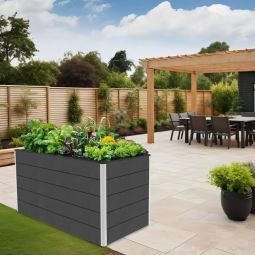 GroJa Solid Hochbeet Anthrazitgrau 4