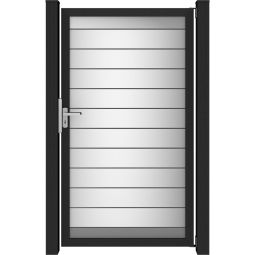 GroJa Einzeltor Lumino Aluminium Steckzaun 3