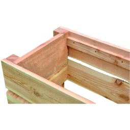 T&J Hochbeet VIBORG sägeraue Bretter 3