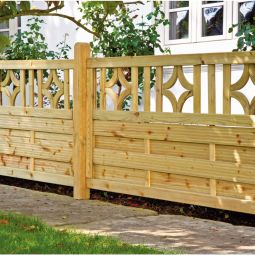 T&J Sichtschutzzaun Antikzaun Sichtschutz Lamellenzaun 4