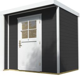 weka Designhaus 262 anthrazit Gartenhaus 4