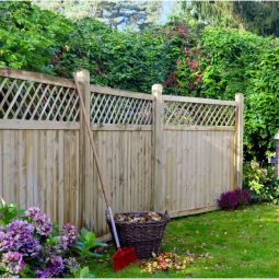 T&J Sichtschutzzaun CLASSIC Senkrecht Anschluss 4