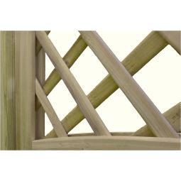 T&J Sichtschutzzaun CLASSIC Diagonal mit 4