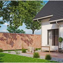 T&J Sichtschutzzaun ESBJERG Lärche Anschluss 4