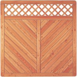 T&J Sichtschutzzaun SKAGEN mit Dekorgitter 5