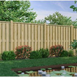 T&J Sichtschutzzaun NEWA Sichtschutz Bohlenzaun 3