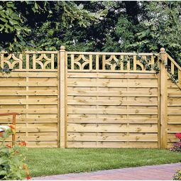 T&J Sichtschutzzaun OLYMP mit Designgitter 4