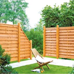 T&J Sichtschutzzaun SUNLINE Sichtschutz Lamellenzaun 3