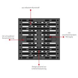 ACO Self Europoint Kunststoffrost mit 3