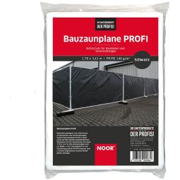 NOOR Bauzaunplane Profi PP/PE-Gewebe schwarz 3