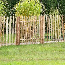 NOOR Staketenzauntor aus Berg-Haselnuss 0,90x1 3