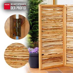 NOOR Haselnuss-Paravent 3