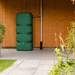 Garantia Regentonne CUBUS Gartentank dunkelgrün 5