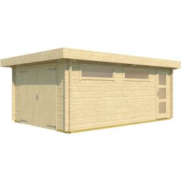 WEKA Einzelgarage 441 Holz natur 3