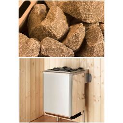 weka Saunaofenset mit Saunasteinen 3