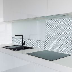 Windhager Fliesenaufkleber Obolus grau Fliesenfolie 3