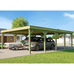 weka Doppelcarport 609 mit Stahltrapezblechdach 5
