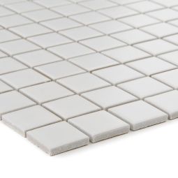 Wellker Keramikmosaik Weiß Uni matt 3