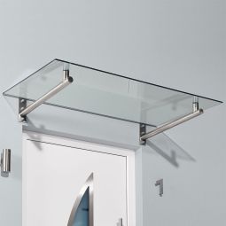 gutta Edelstahlvordach HD 80 cm 5