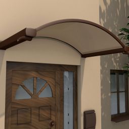 gutta Rundbogenvordach NO Braun Bronze 5