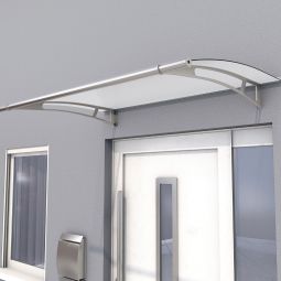 gutta Pultvordach PT-L Edelstahl, weiß-satiniert 3