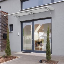 gutta Pultvordach PT-L Edelstahl, weiß-satiniert 6