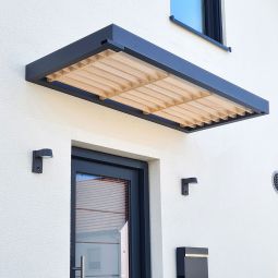 gutta Rechteckvordach BS Timber-Line anthrazit 5