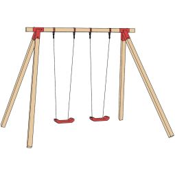 weka Tabaluga Doppelschaukel 816 / 3