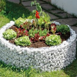 bellissa Gabionen Hochbeet rund 3