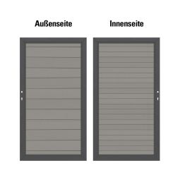 TraumGarten Doppeltor auf Maß Sichtschutzzaun 3